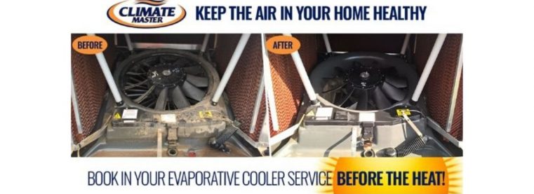 EVAPORATIVE COOLER SERVICE before and after